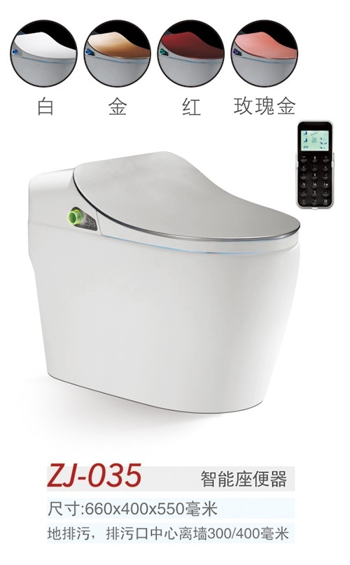 中洁卫浴 智能马桶 ZJ-035 银